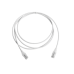 Patch Cord MC6 Modular Cat6 UTP, CM/LS0H, 2.13 Metros (7 Pies), Color Blanco, Diámetro Reducido (28AWG), Versión Bulk (Sin Empaque Individual)