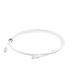 Patch Cord MC6 Modular Cat6 UTP, CM/LS0H, 2.13 Metros (7 Pies), Color Blanco, Diámetro Reducido (28AWG), Versión Bulk (Sin Empaque Individual)