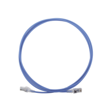 Patch Cord MC6 Modular Cat6 UTP, CM/LS0H, 2.13 Metros (7 Pies), Color Azul, Diámetro Reducido (28AWG) Patch Cord MC6 Modular Cat6 UTP, CM/LS0H, 2.13 Metros (7 Pies), Color Azul, Diámetro Reducido (28AWG)