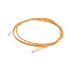 Patch Cord MC6 Modular Cat6 UTP, CM/LS0H, 2.13 Metros (7 Pies), Color Naranja, Diámetro Reducido (28AWG) Patch Cord MC6 Modular Cat6 UTP, CM/LS0H, 2.13 Metros (7 Pies), Color Naranja, Diámetro Reducido (28AWG)