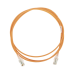 Patch Cord MC6 Modular Cat6 UTP, CM/LS0H, 2.13 Metros (7 Pies), Color Naranja, Diámetro Reducido (28AWG)