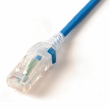 Patch Cord Skinny Cat6A UTP, 1.52 Metros (5 Pies), Diámetro Reducido 28 AWG, CM/LSOH, Color Azul Patch Cord Skinny Cat6A UTP, 1.52 Metros (5 Pies), Diámetro Reducido 28 AWG, CM/LSOH, Color Azul