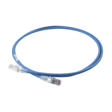 Patch Cord Skinny Cat6A Blindado S/FTP, 1.52 Metros (5 Pies), Diámetro Reducido 28 AWG, Color Azul Patch Cord Skinny Cat6A Blindado S/FTP, 1.52 Metros (5 Pies), Diámetro Reducido 28 AWG, Color Azul