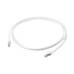 Patch Cord Skinny Cat6A Blindado S/FTP, 2.13 Metros (7 Pies), Diámetro Reducido 28 AWG, Color Blanco