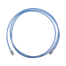Patch Cord Skinny Cat6A Blindado S/FTP, 2.13 Metros (7 Pies), Diámetro Reducido 28 AWG, Color Azul