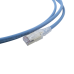 Patch Cord Skinny Cat6A Blindado S/FTP, 2.13 Metros (7 Pies), Diámetro Reducido 28 AWG, Color Azul