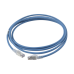 Patch Cord Skinny Cat6A Blindado S/FTP, 3.05 Metros (10 Pies), Diámetro Reducido 28 AWG, Color Azul