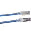 Patch Cord Skinny Cat6A Blindado S/FTP, 3.05 Metros (10 Pies), Diámetro Reducido 28 AWG, Color Azul