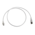 Patch Cord TERA Cat6A 1/10G Ethernet, de 4 Pares y Conector Modular, LS0H, Color Marfil, 1 Metro (3.28 Pies)