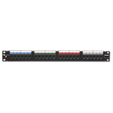Patch Panel UTP HD6 de 24 Puertos, Precargado con Jacks Categoría 6, Plano, 1UR