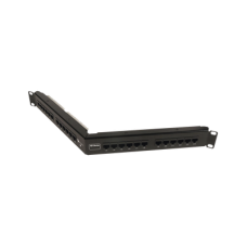 Patch Panel UTP HD6 Categoría 6, de 24 puertos, Angulado, 1UR
