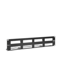 PATCH PANEL MAX VACIO ID VERTICAL UTP 48 PTOS PLANO 2U NEGRO