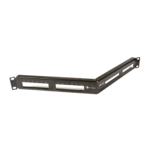Patch Panel MAX de 24 Puertos, Modular (Vacío), Angulado, 1UR