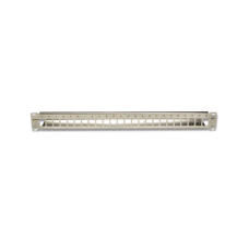 Patch Panel TERA-MAX Blindado de 24 Puertos, Modular, Plano, Compatible con solución TERA o Z-MAX ™, Color Metalico, 1UR