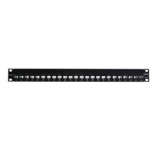 Patch Panel UTP Z-MAX de 24 Puertos, Precargado con Jacks Categoría 6, Plano, 1UR