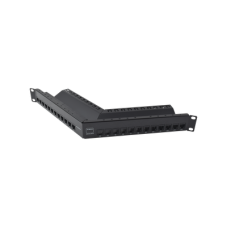 Patch Panel Z-MAX de 24 Puertos, Blindado, Precargado con Jacks Categoría 6A, Angulado, 1UR