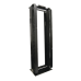 Rack de Aluminio System de 7ft x 19in, 45UR, Con organizadores verticales, conexión de tierra y accesorios de montaje