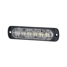 Luz Auxiliar de 12 LED, Ambar/Claro, SAE, Bisel Negro, Lente Transparente Luz Auxiliar de 12 LED, Ambar/Claro, SAE, Bisel Negro, Lente Transparente
