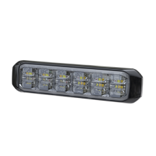 Luz Auxiliar de 18 LED, SAE, Tricolor, Bisel Negro, Rojo/Blanco/Ambar, Lente Transparente Luz Auxiliar de 18 LED, SAE, Tricolor, Bisel Negro, Rojo/Blanco/Ambar, Lente Transparente