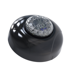 Estrobo Oculto de 12 LED, Brida negra, 12 Vcd, Rojo/Azul, Lente transparente