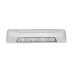 Luz de escena, 4 LED, bisel blanco, 12–24VCD, LED blanco y lente transparente