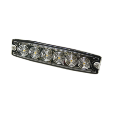 Luz Auxiliar de 6 LED, ámbar, SAE Clase I, lente transparente