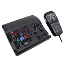 Sirena Vehicular de 200W de Potencia, Programable, Con Controlador Unimando de 15 Botones Para Control de Tonos, 12 Salidas Auxiliares y Micrófono