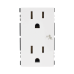 Módulo Dúplex de Contactos Eléctricos 10A 127V Color Blanco / Compatible con Cajas para Pavimento SM-CPAV-2 y SM-CPAV-4 / Requiere Adaptador SM-ADAP-FP para Fijación / Modelo 25424-30