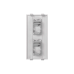 Placa Plana de Voz y Datos con Guardapolvo para 2 RJ45 / Color Blanco / 2 Puertos para Jacks Keystone / Compatible con Cajas de Pavimento SM-CPAV-2 y SM-CPAV-4 / Modelo S76B/9
