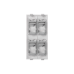 Placa Plana de Voz y Datos con Guardapolvo para 4 RJ45 / Color Blanco / 4 Puertos para Jacks Keystone / Compatible con Cajas de Pavimento SM-CPAV-2 y SM-CPAV-4 / Modelo S76C/9