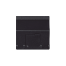 (K80MD64/14) Placa Voz y Datos Inclinada con Guardapolvo y Adaptador para RJ45 Keystone - Color Grafito