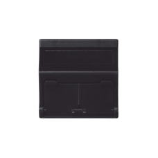 (KB80MD64/14) Placa Voz y Datos Inclinada con Guardapolvo y Adaptador Doble para RJ45 Keystone - Color Grafito