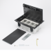 Caja Para Instalación en Piso Falso para Voz, Datos o Contactos Eléctricos / Capacidad para 4 Módulos / Espacio Embellecedor en la Tapa / Profundidad Ajustable de 90 a 120 mm (3.54 a 4.72 pulgadas) / Los Módulos se Adquieren Aparte / (SF410/14CY)