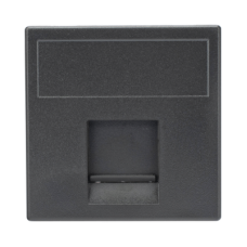 Módulo para Tomacorriente Euroamericano / Color Negro / 45x45 mm (1.77 x 1.77 pulgadas) / Compatible con Torres y Cajas para Escritorio de la Marca Simon