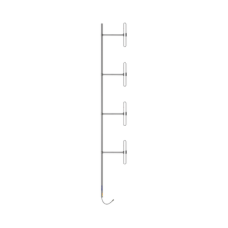 Antena Aérea para Base, 4 Dipolos, 118-138 MHz, 8.0 dBd, 20 MHz, Radiación Bi-direccional, 300 Watt, N Macho, Inclinación Opcional Antena Aérea para Base, 4 Dipolos, 118-138 MHz, 8.0 dBd, 20 MHz, Radiación Bi-direccional, 300 Watt, N Macho, Inclinación Opcional