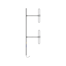 Antena Base de 2 Dipolos, 138-174 MHz, 5 dBd, 36 MHz de Ancho de Banda, Bi-direccional, 300 Watt, N Macho, Inclinación Opcional Antena Base de 2 Dipolos, 138-174 MHz, 5 dBd, 36 MHz de Ancho de Banda, Bi-direccional, 300 Watt, N Macho, Inclinación Opcional