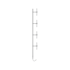 Antena Base 4 Dipolos, 138-174 MHz, 8.5 dBd, Radiación Offset, 300 Watt, N Macho, Inclinación Opcional Antena Base 4 Dipolos, 138-174 MHz, 8.5 dBd, Radiación Offset, 300 Watt, N Macho, Inclinación Opcional