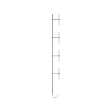 Antena Base 4 Dipolos, 138-174 MHz, 8.0 dBd, Radiación Bi-direccional, 300 Watt, N Macho, Inclinación Opcional Antena Base 4 Dipolos, 138-174 MHz, 8.0 dBd, Radiación Bi-direccional, 300 Watt, N Macho, Inclinación Opcional