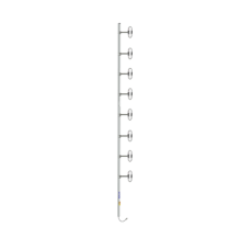 Antena Base 8 Dipolos, 370-430 MHz, 10.5 dBd, OFFSET, 300 W, DIN 7-16 Hembra, Inclinación Opcional Antena Base 8 Dipolos, 370-430 MHz, 10.5 dBd, OFFSET, 300 W, DIN 7-16 Hembra, Inclinación Opcional