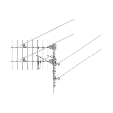 Antena Direccional Reflector de Esquina, 148-174 MHz, 50 Ohm, 10 dBd (12 dBi), 250 Watt, N Macho.