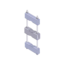 Herraje Sencillo de Montaje para Antena o Mástil con diámetros de 5 pulg. (8.89-14.13 cm.).