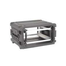 Gabinete Plástico Móvil con Amortiguador con Rack de 19