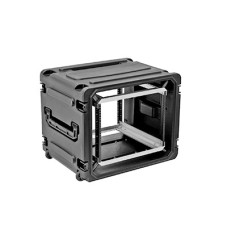 Gabinete Plástico Móvil con Amortiguador con Rack de 19