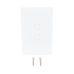 (ZWAVE) Interruptor On/Off panel táctil touch inalámbrico Zwave Plus 2 botones. No requiere cable neutro, Compatible con Hubitat HC8, Álula  M2M, otros 