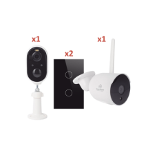 (Wifi) KIT 2 camaras Wifi y 2 apagadores inteligentes Wifi