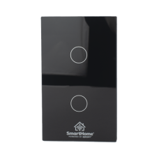 (ZigBee) Apagador switch inalámbrico ZigBee, control de 2 regresos de carga, 110V