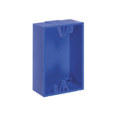 Caja trasera de montaje color azul para estaciones de parada STOPPER
