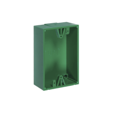 Caja trasera de montaje color verde para estaciones de parada STOPPER