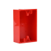 Caja trasera de montaje color rojo para estaciones de parada STOPPER