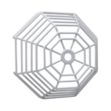 Rejilla de acero Web Stopper® para protección de detectores de humo de vandalismo y accidentes. Bajo perfil, montaje en superficie Rejilla de acero Web Stopper® para protección de detectores de humo de vandalismo y accidentes. Bajo perfil, montaje en superficie